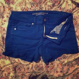 American Eagle Midi Length Shorts Blue